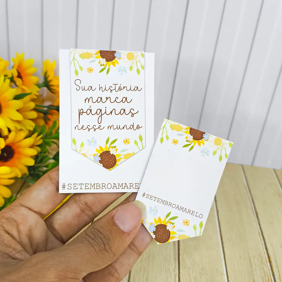 Arquivo Setembro Amarelo Marcador de Páginas Magnético - Desenhitos da jana 1