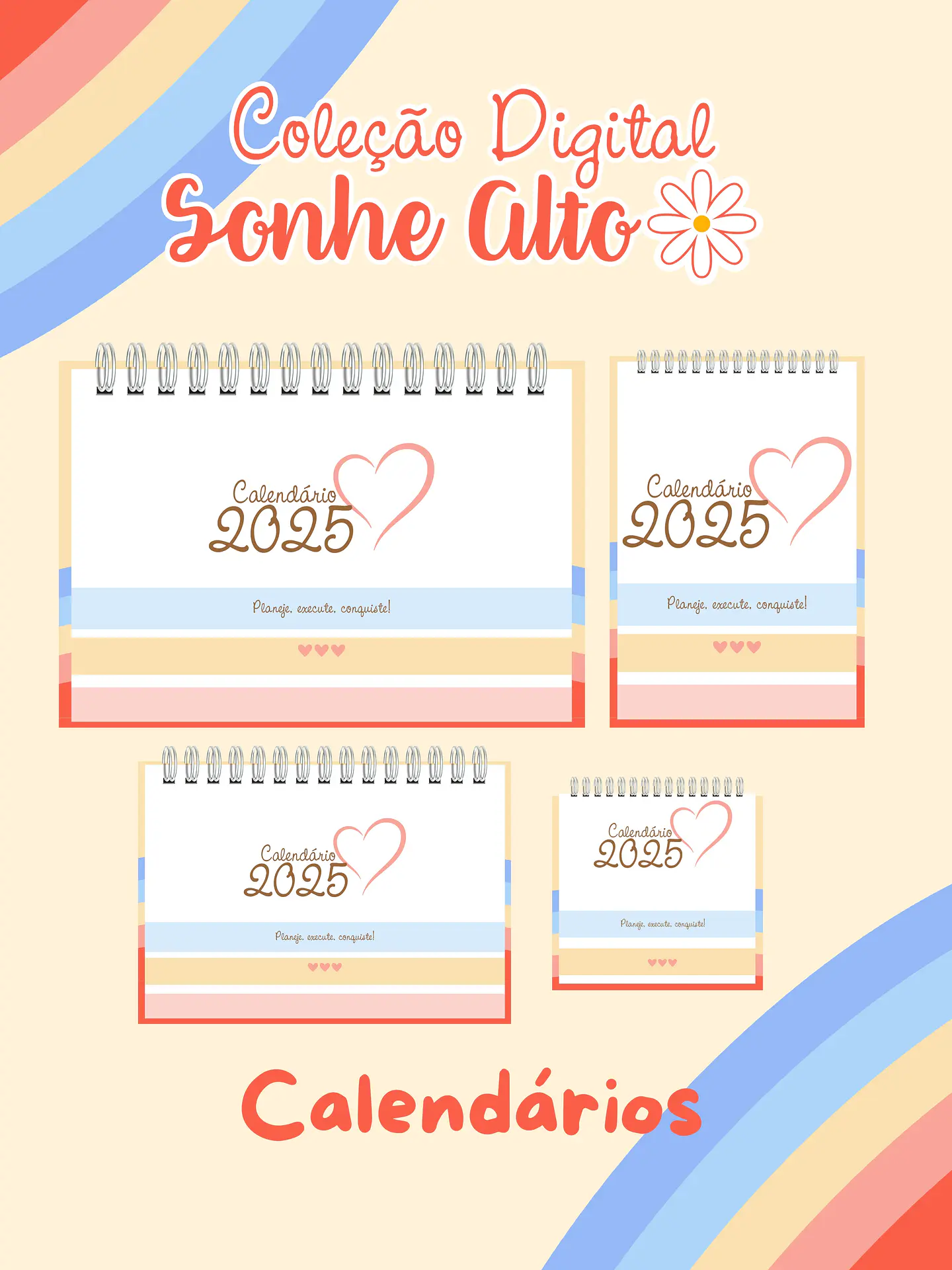 Arquivo Combo Agendas e Calendários 2025 - Coleção Sonhe Alto - GB 2