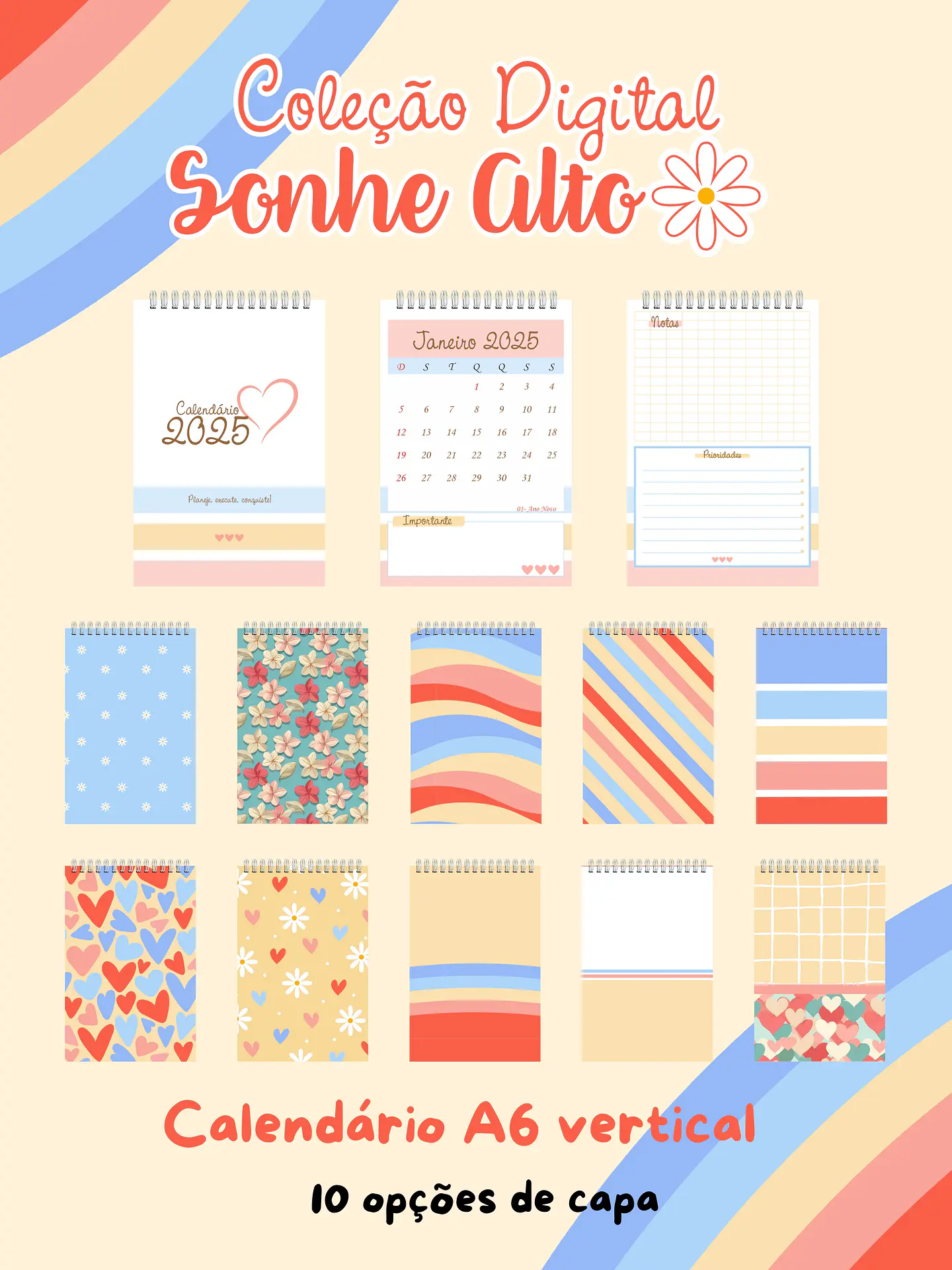 Arquivo Combo Agendas e Calendários 2025 - Coleção Sonhe Alto - GB 4