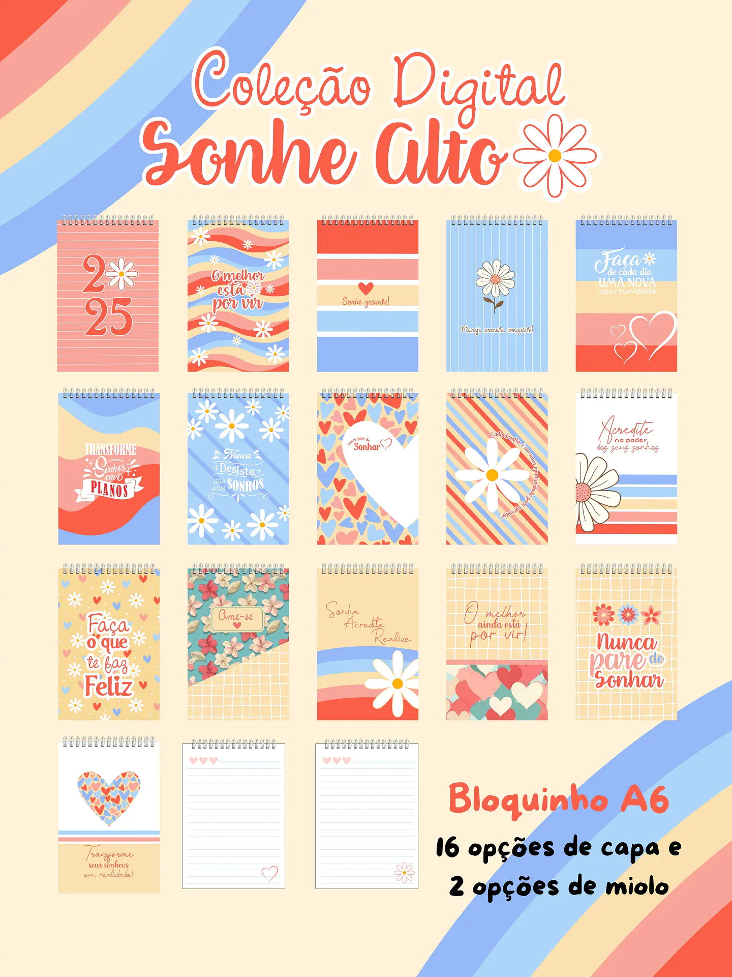 Arquivo Combo Agendas e Calendários 2025 - Coleção Sonhe Alto - GB 5