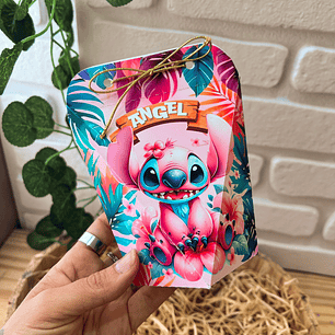 Arquivo Caixas Sextavada Stitch - ilustracin