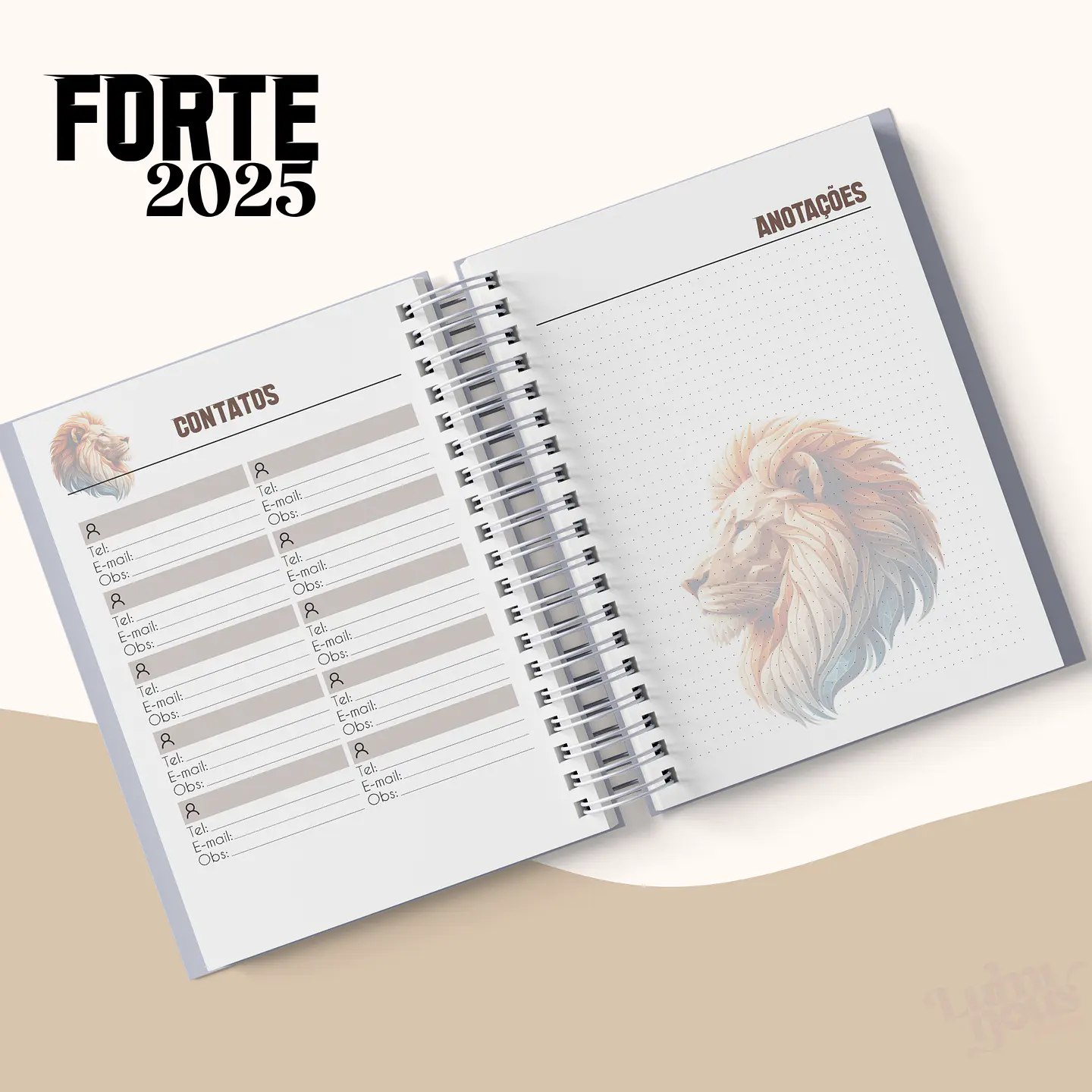 Arquivo Agenda Cristã Masculina 2025 - Luminous 12