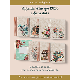 Arquivo Agenda Vintage 2025 e sem data - PERFEITO MIOLO