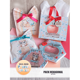 Arquivo Professores 2024 - Pack Hexagonal + VIDEO AULA - TITA