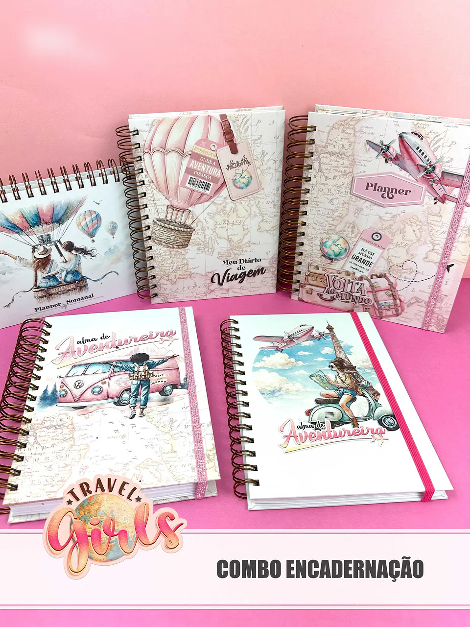 Arquivo Combo Encadernação Travel Girls 1
