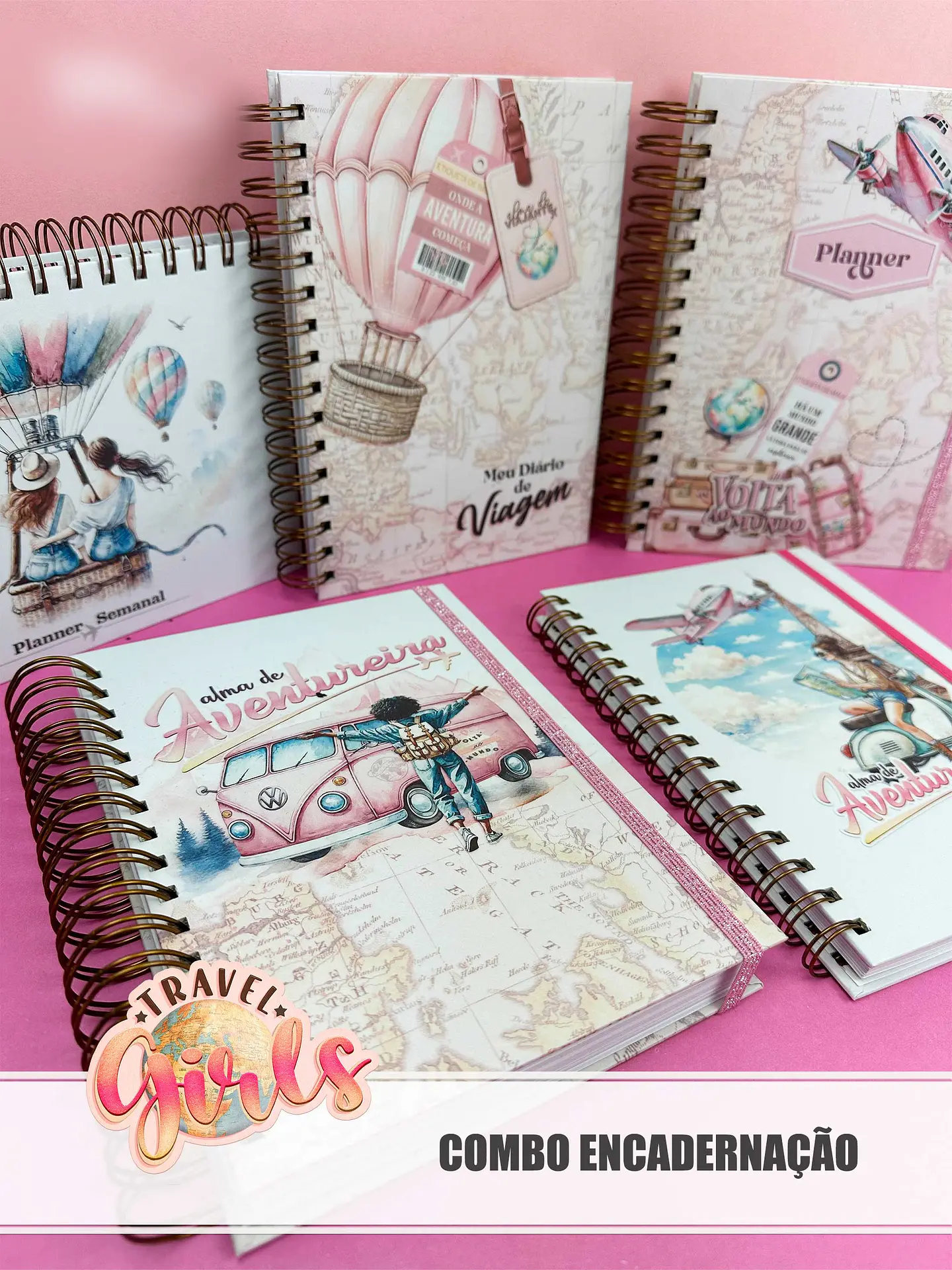 Arquivo Combo Encadernação Travel Girls 2