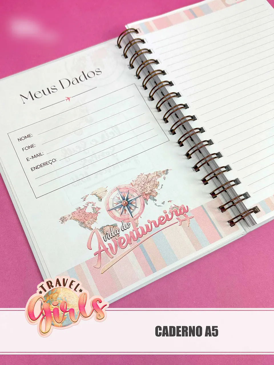 Arquivo Combo Encadernação Travel Girls 9
