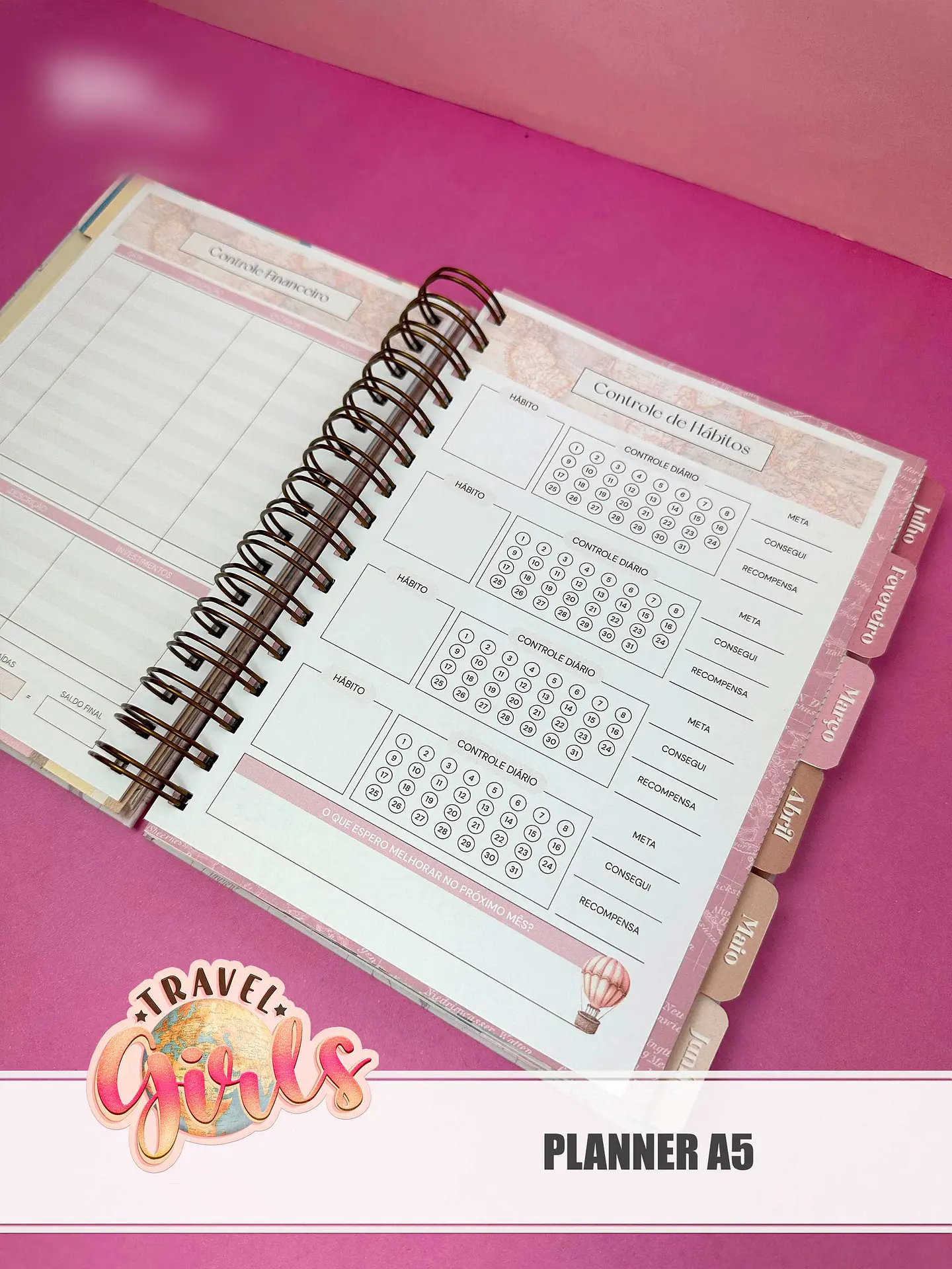 Arquivo Combo Encadernação Travel Girls 16