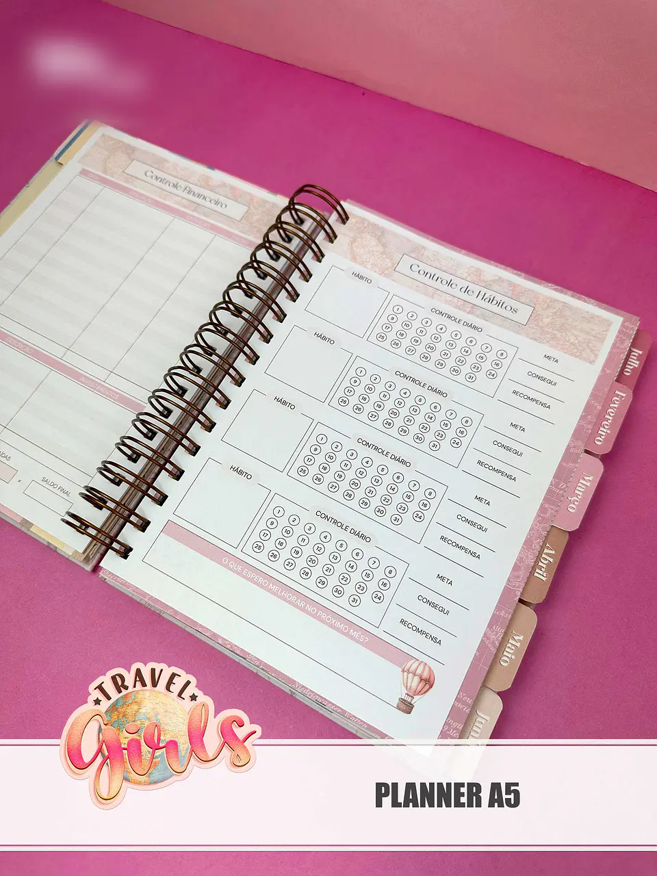 Arquivo Combo Encadernação Travel Girls 16