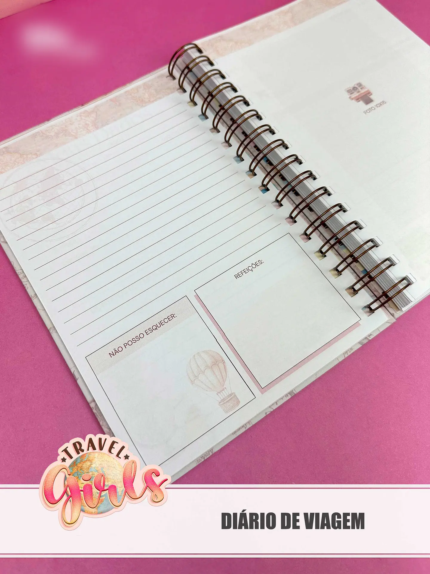 Arquivo Combo Encadernação Travel Girls 25