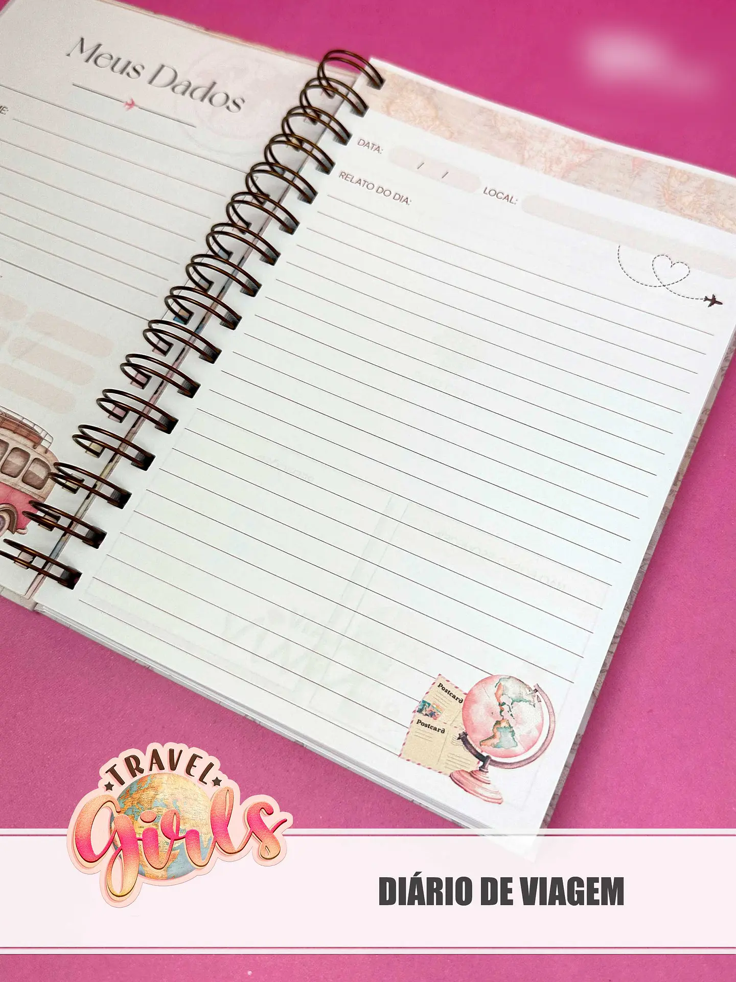 Arquivo Combo Encadernação Travel Girls 26