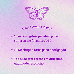 Arquivo Canecas Combo BTS - 20 artes