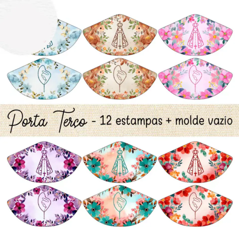 Arquivo Sublimação Porta Terço Santinhas - Casinha da Estampa 1