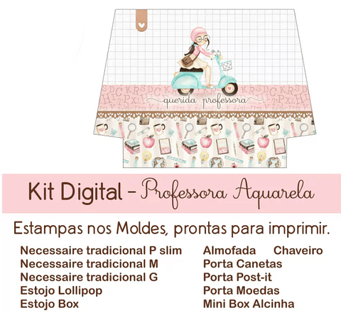 Arquivo Combo Sublimação Dia dos Professores Aquarela - casinha da estampa