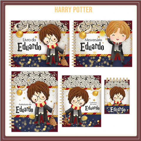 Arquivo Encadernação Baby Harry Potter