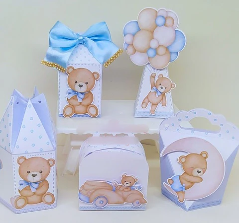 Arquivo de Corte Chá de Bebê Ursinho Azul