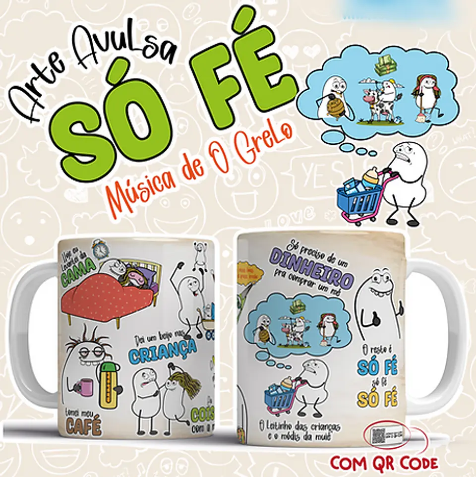 Arquivo Caneca Só Fé Grelo 1