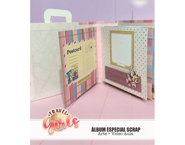 Arquivo Travel Girls - Álbum Especial Scrap Cartonagem + Video Aula - Tita