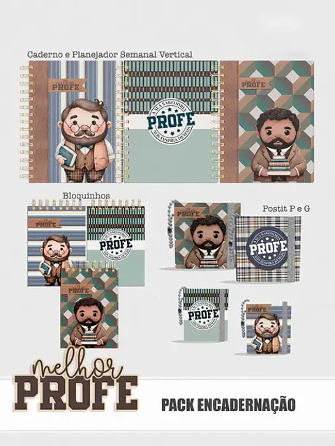 Arquivo Professor 2024 - Kit Encadernação (Masculino)