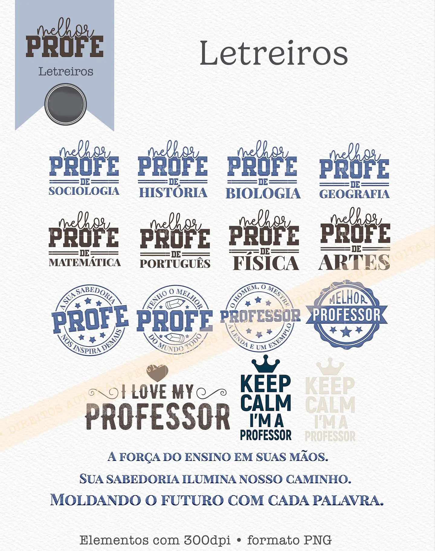 Kit Digital Dia dos Professores Melhor profe -  3