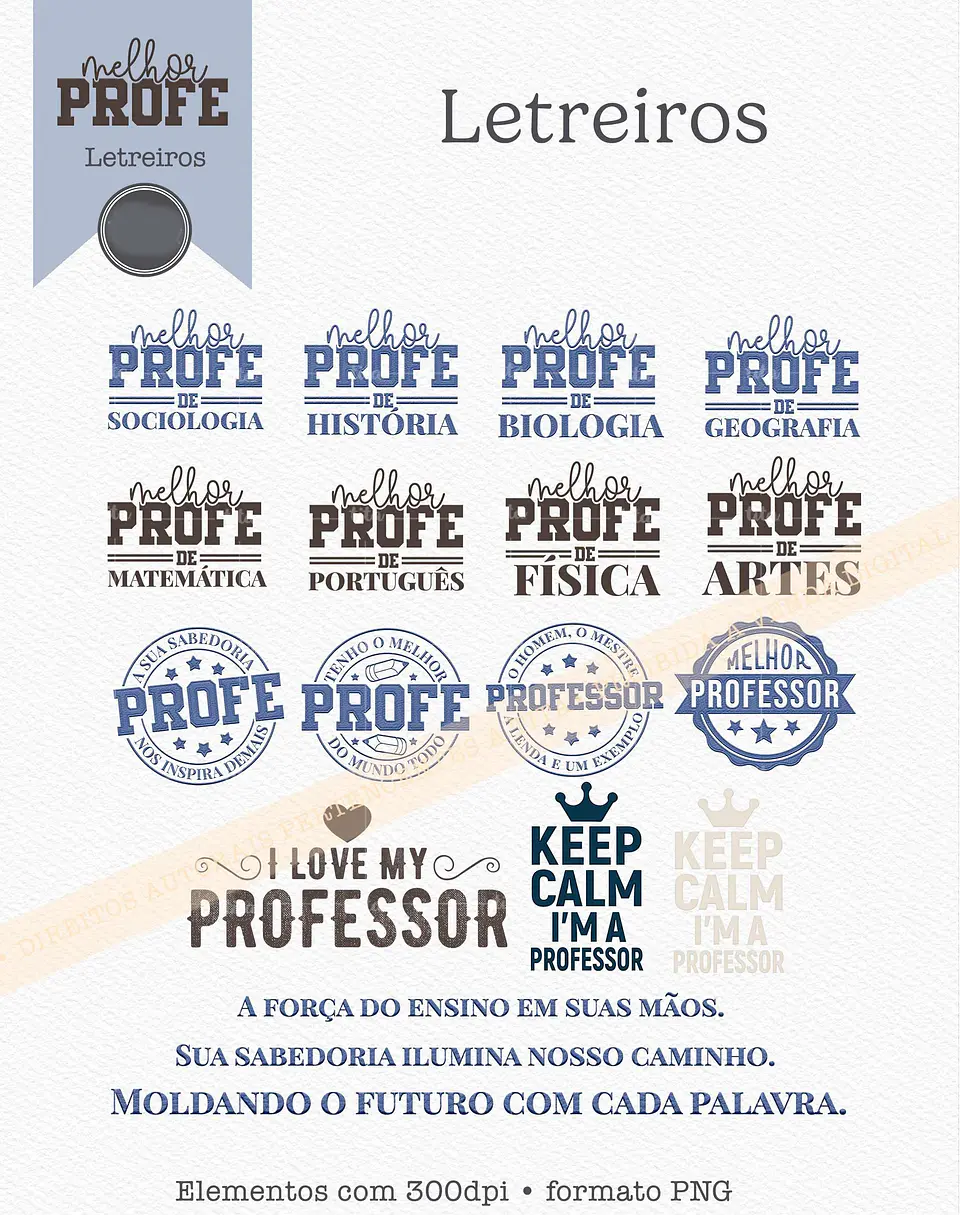 Kit Digital Dia dos Professores Melhor profe -  3