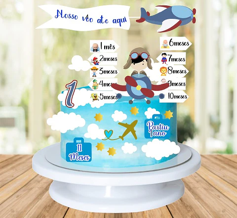 Arquivo Topo de bolo Aviador