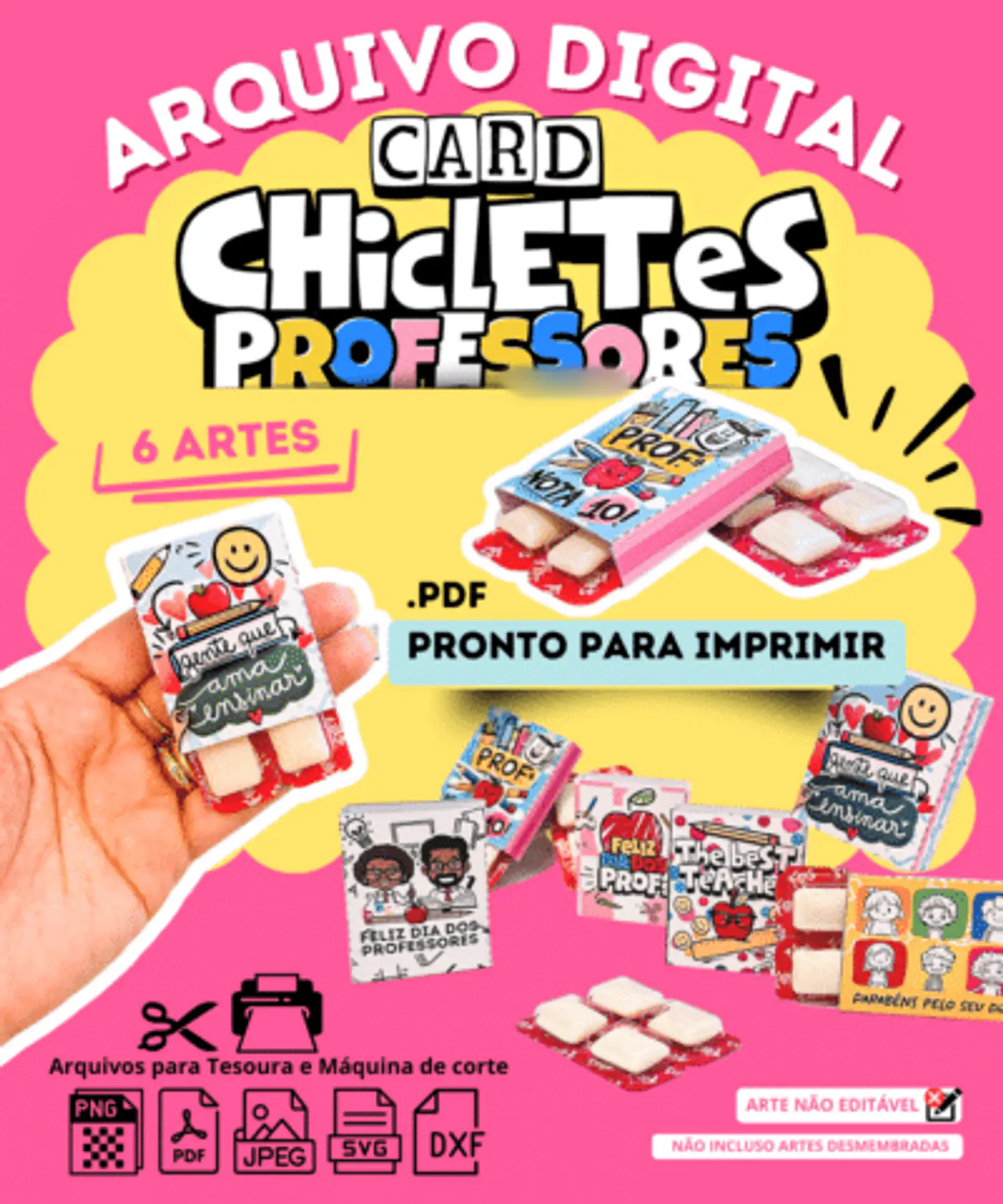 Arquivo Dia dos Professores Card Chicletes - pandoca 1