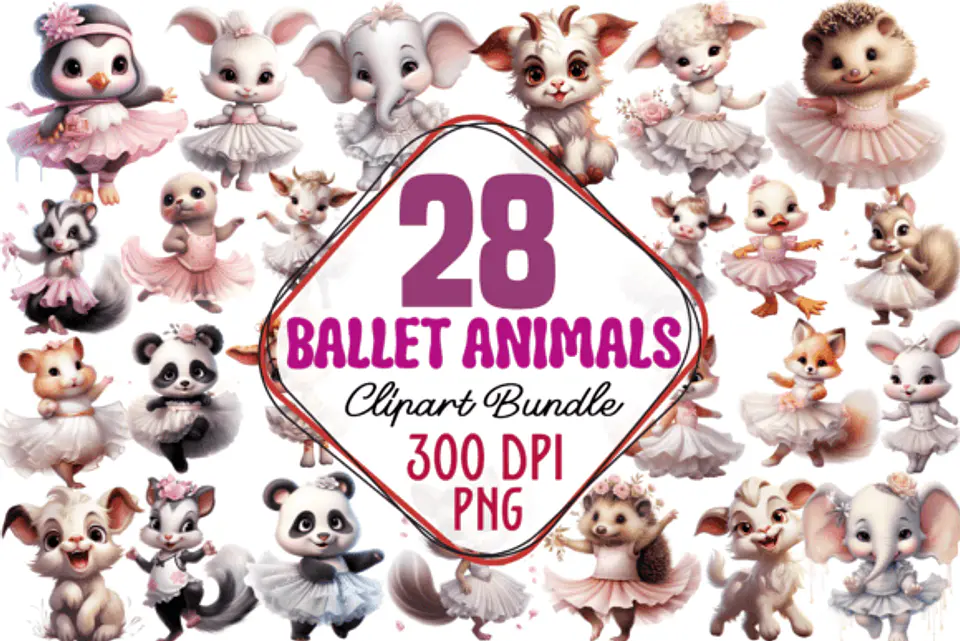 Kit Digital Balé dos Animais - Bailarinas 1