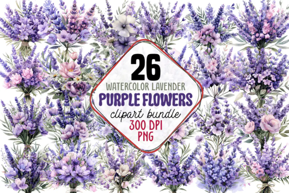Kit Digital Floral Lavanda 1