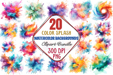 Kit Digital Manchas Aquarela