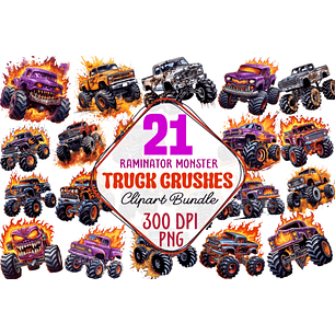 Kit Digital Monster Truck - Carros