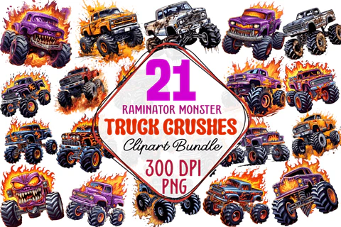 Kit Digital Monster Truck - Carros