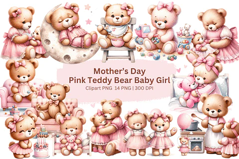 Kit Digital Ursinha Rosa