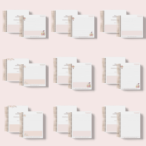 Arquivo Miolo Caderno Pautado com Versículos A5 e 18x18 - papel amado