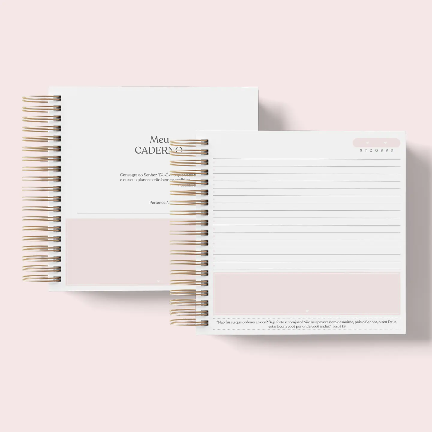 Arquivo Miolo Caderno Pautado com Versículos A5 e 18x18 - papel amado 10