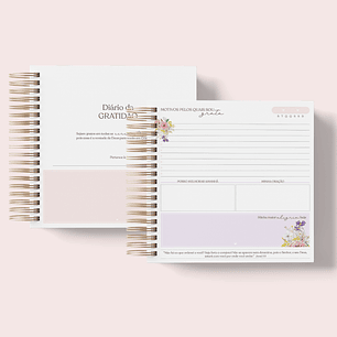 Arquivo Miolo Diário da Gratidão A5 e 18X18 Coleção Devocional - papel amado