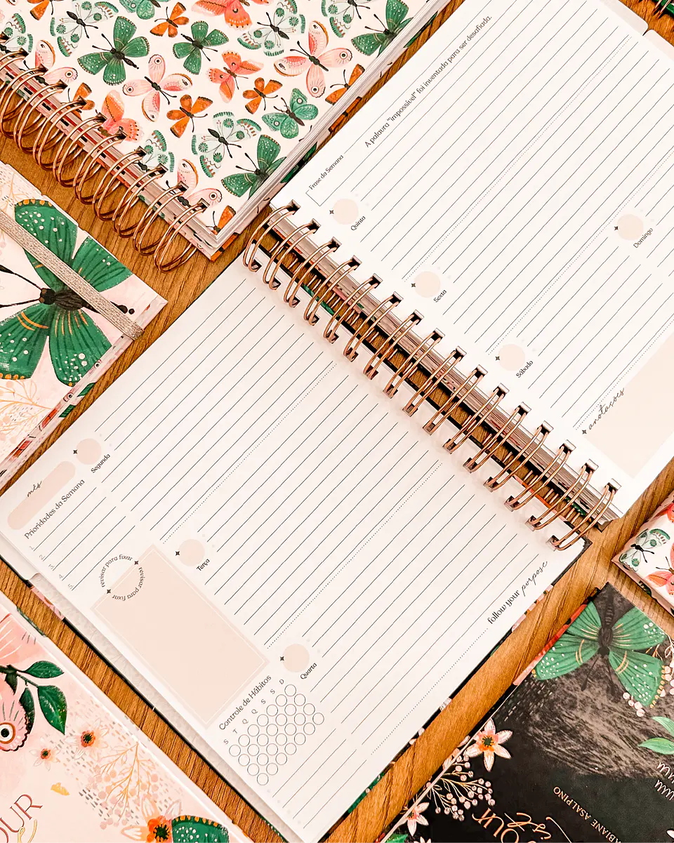 Arquivo Encadernação Coleção Purpose - Planner de Estudos - Papel Amado 8