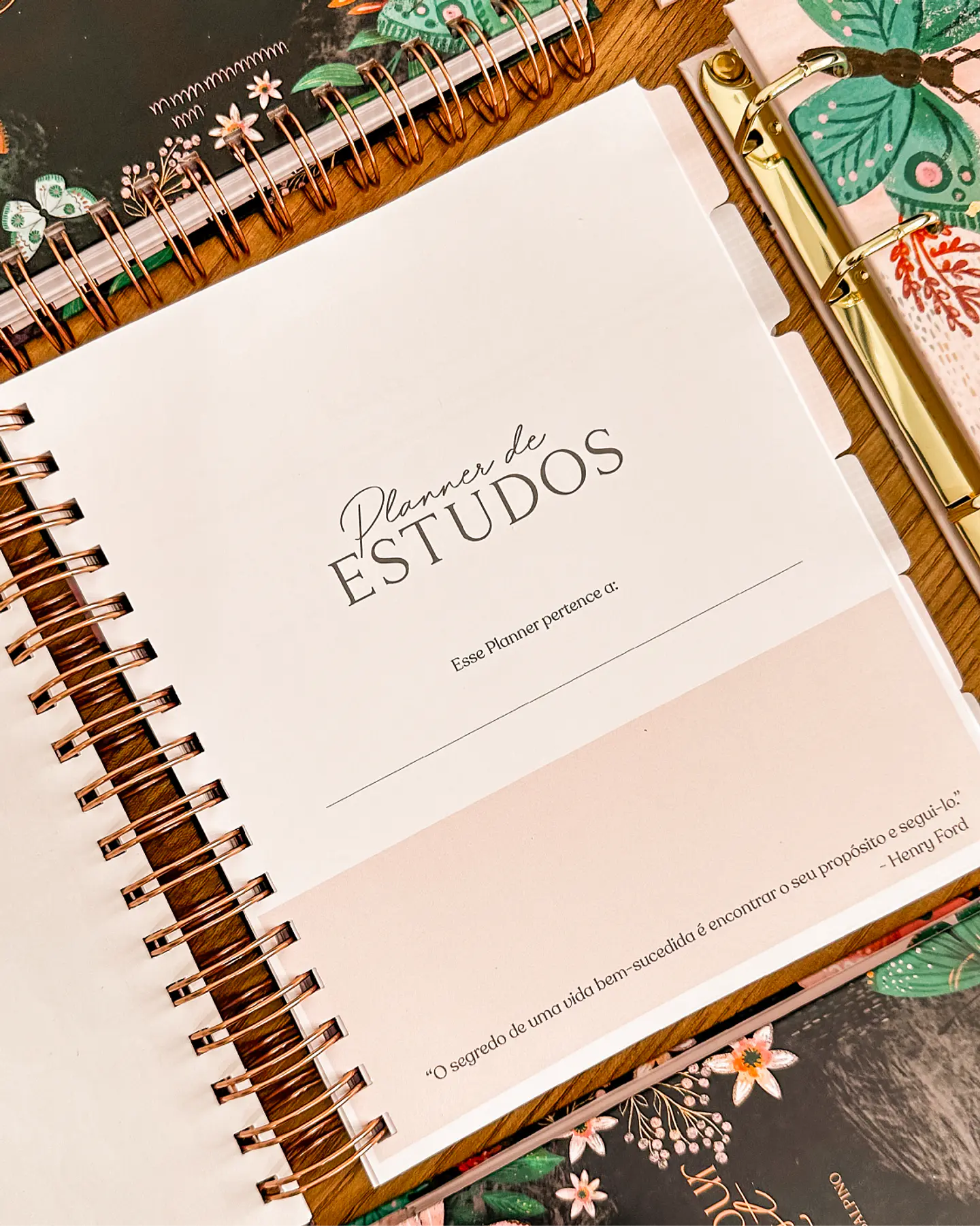 Arquivo Encadernação Coleção Purpose - Planner de Estudos - Papel Amado 16