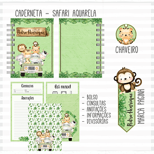 Arquivo Caderneta de Saúde + Livro do Bebê Safari