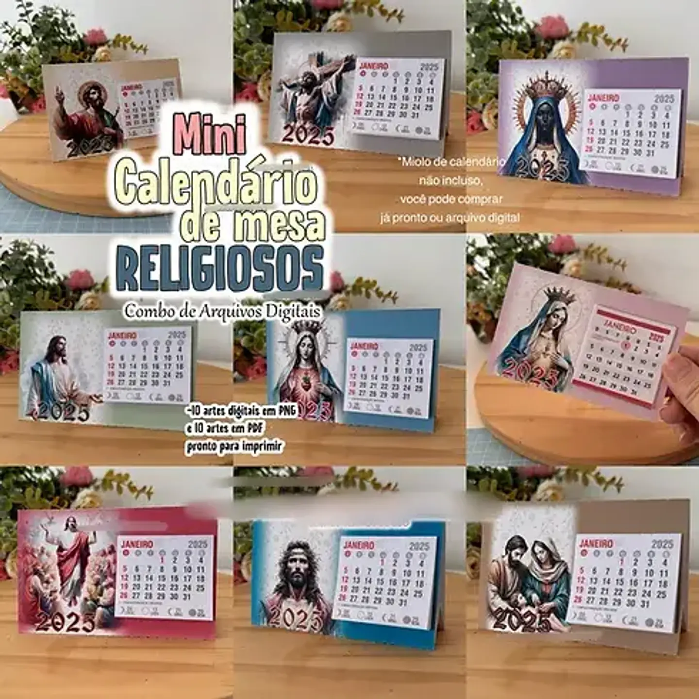Arquivo Mini Calendário de Mesa 2025 Religioso - a sua maneira 1