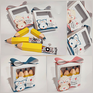 Arquivo Dia dos Professores Caixa de Lápis 3 Batons