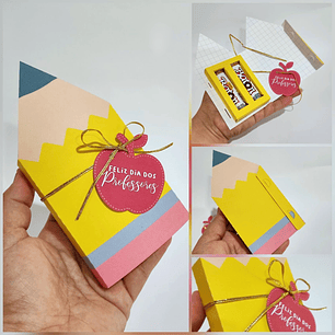 Arquivo Dia dos Professores Caixa Lápis 2 Batons