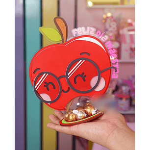 Arquivo Dia dos Professores Porta Bola Acrilica Maça