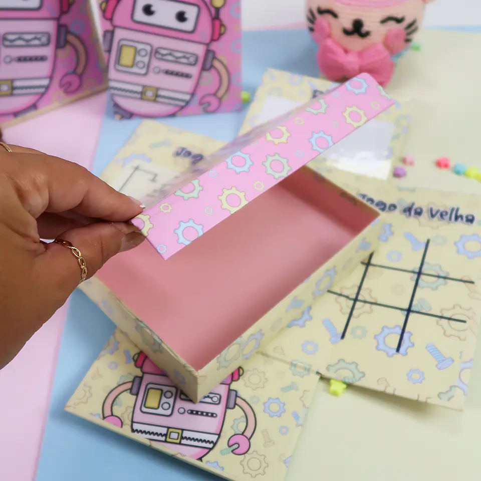 Arquivo Cartonagem Caixa Surpresa Robô - Lidi 2