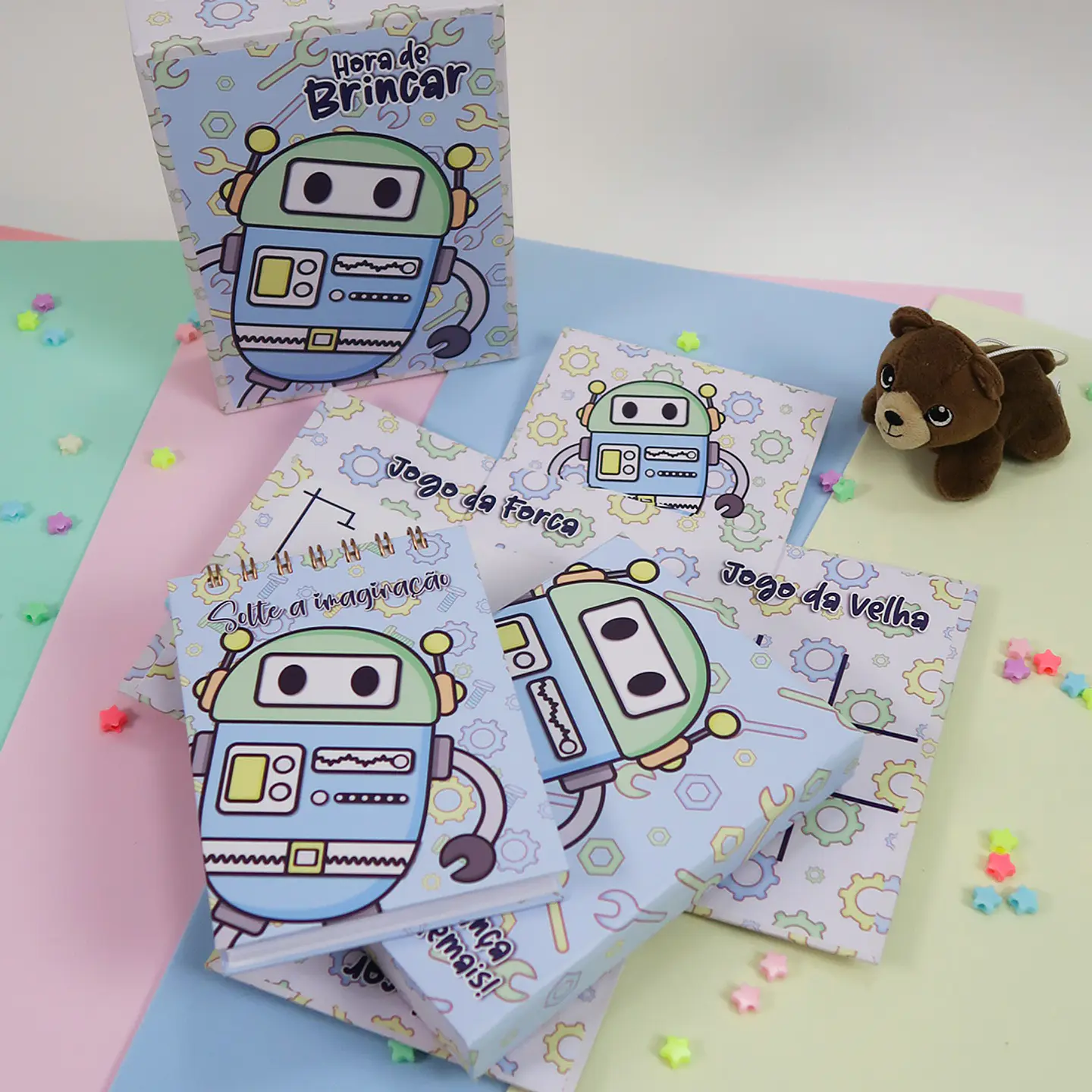 Arquivo Cartonagem Caixa Surpresa Robô - Lidi 4