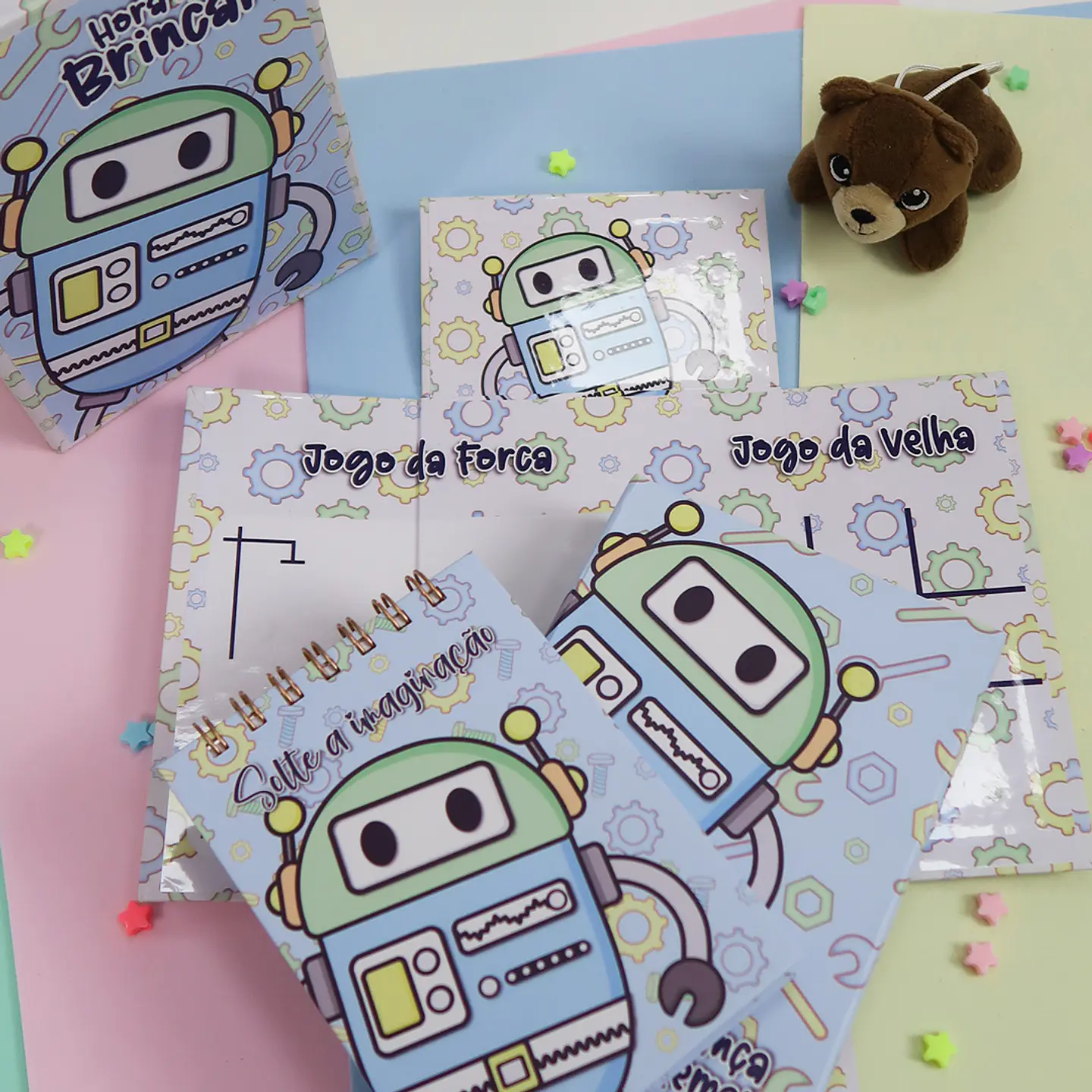Arquivo Cartonagem Caixa Surpresa Robô - Lidi 5
