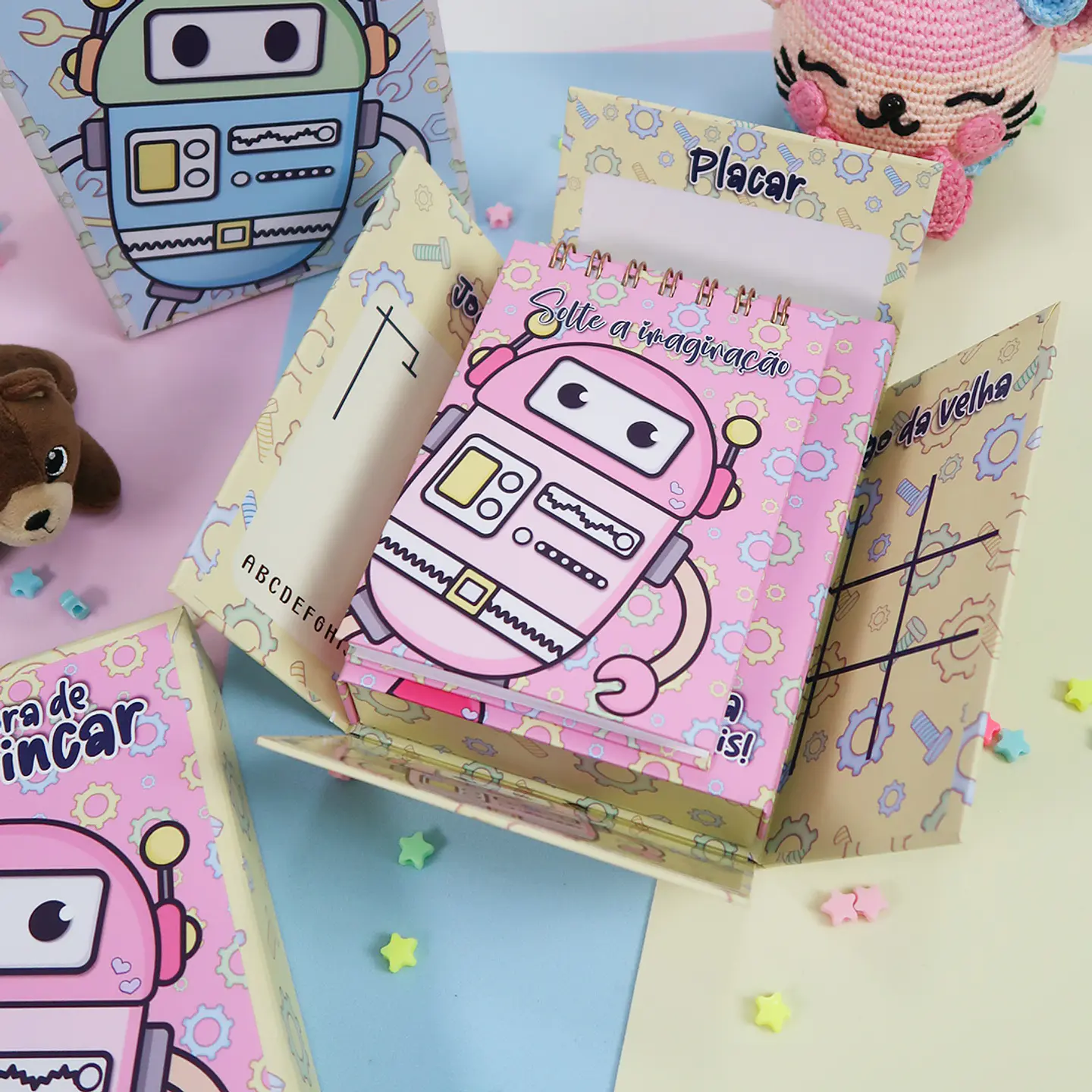Arquivo Cartonagem Caixa Surpresa Robô - Lidi 11