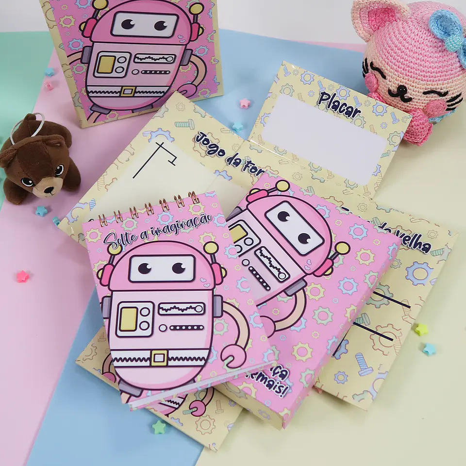 Arquivo Cartonagem Caixa Surpresa Robô - Lidi 13