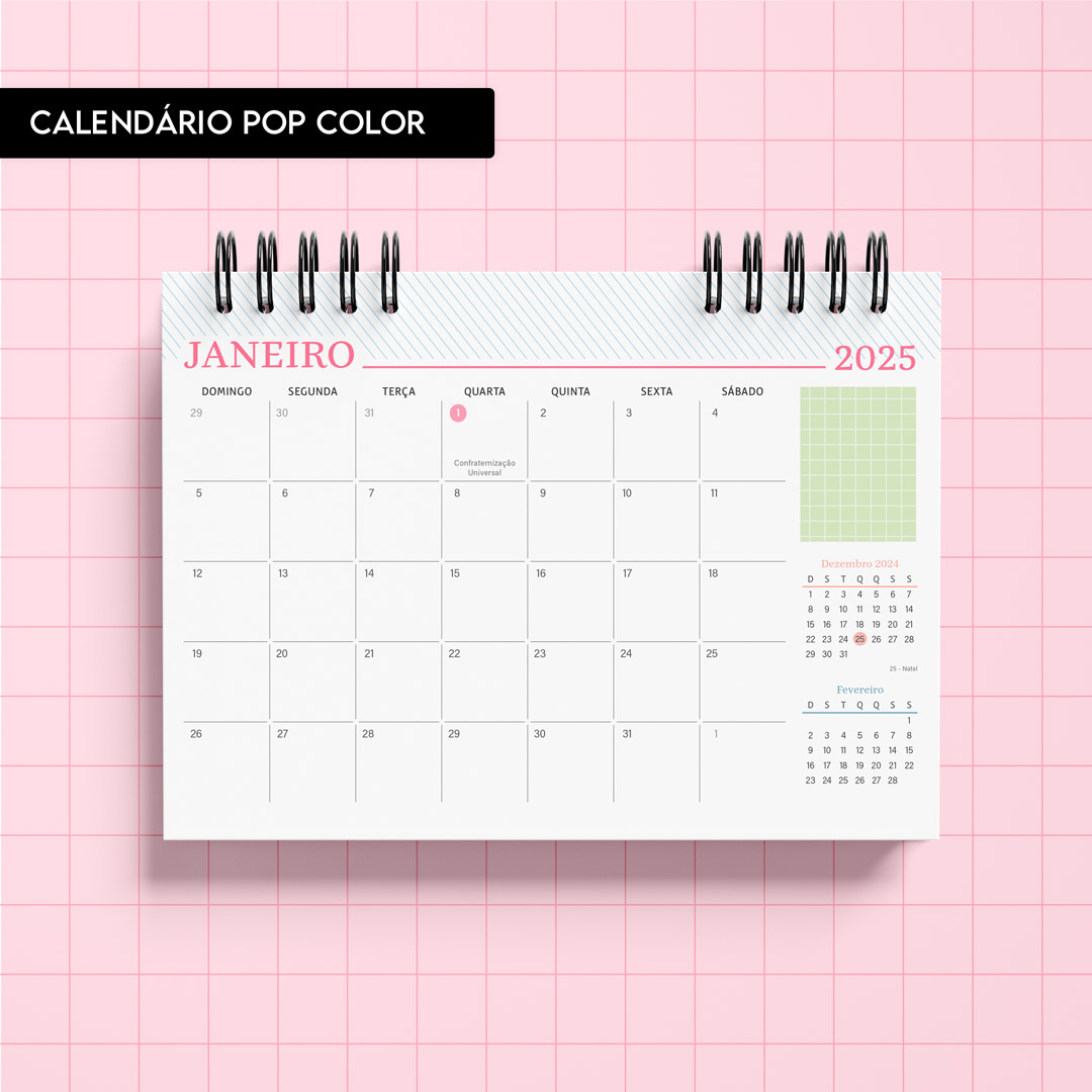 Arquivo Calendário Pop Color 2025 - TRILHA