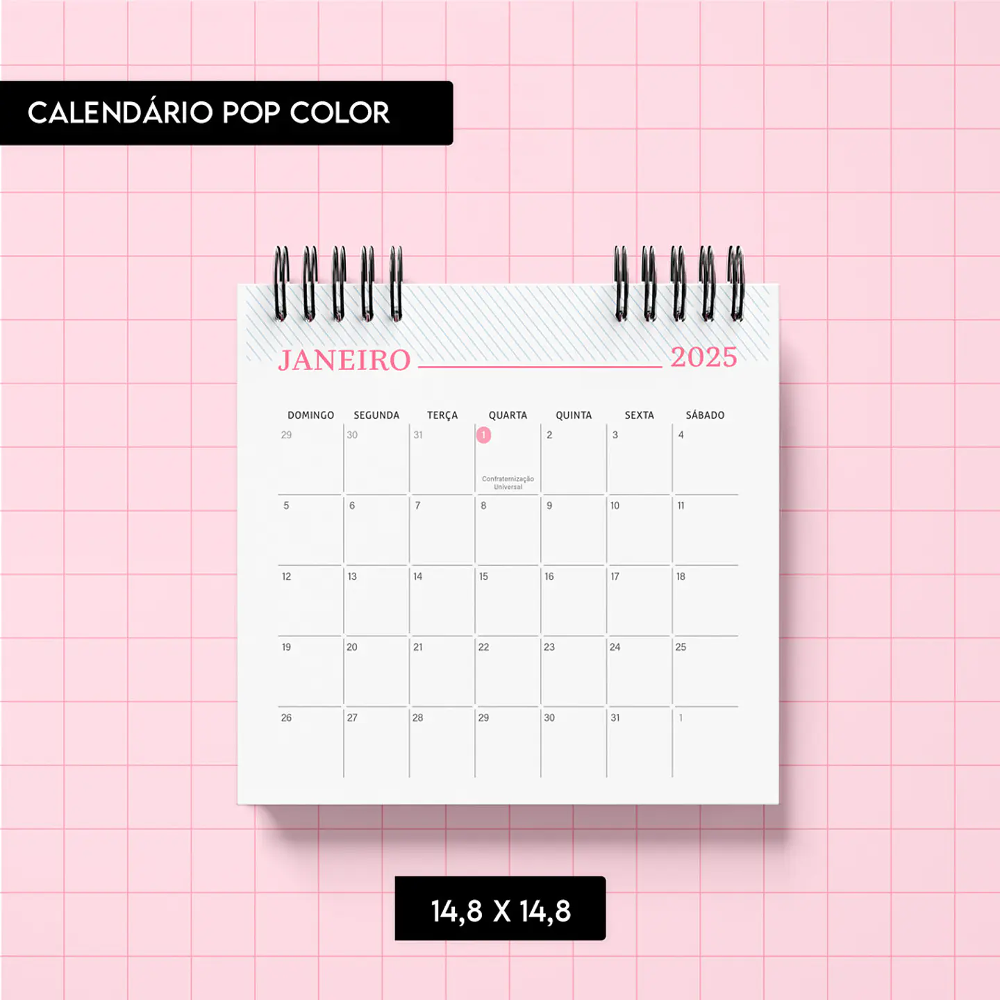  Arquivo Calendário Pop Color 2025 - TRILHA 4